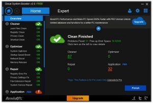 cloud system booster pro